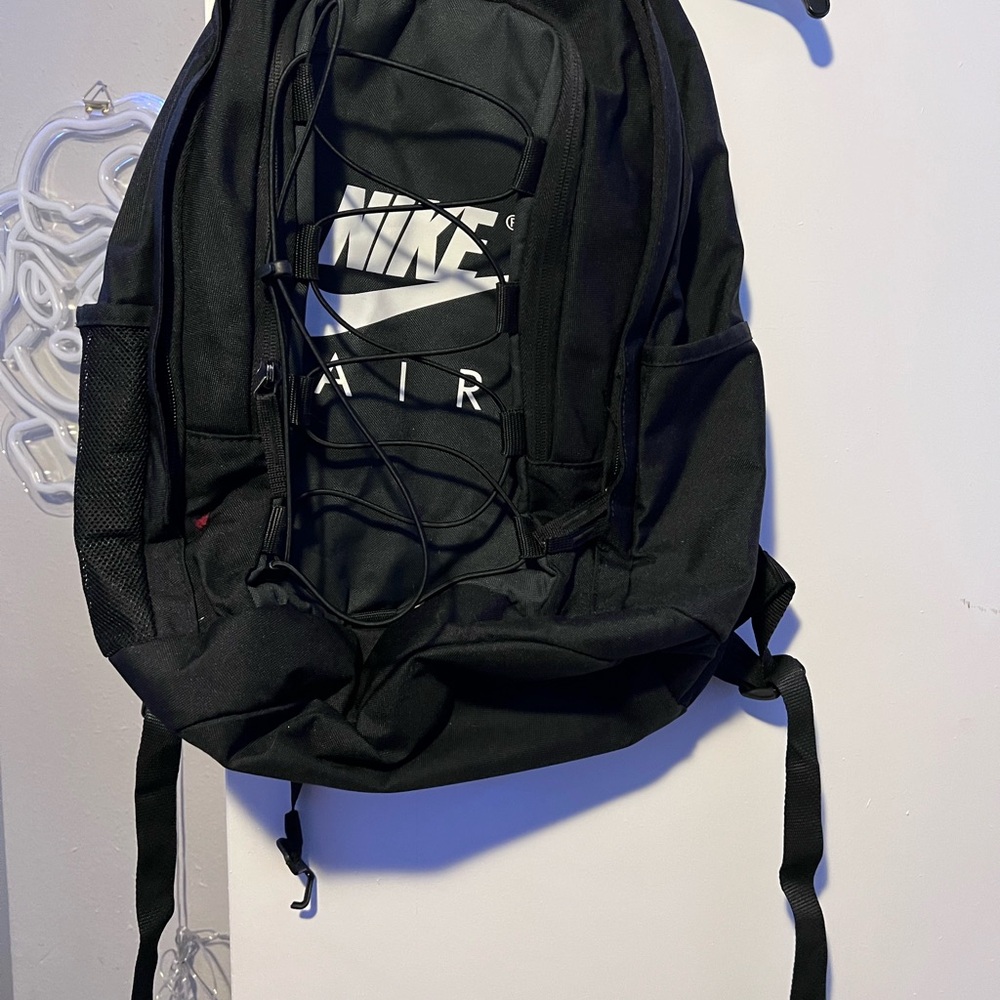 Nike Black Backpack with White Logo